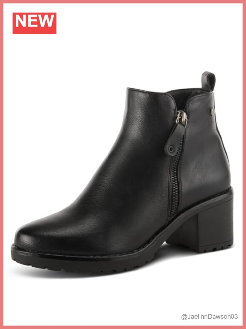 Ankle High Boots with Faux Fur Lining, Zipper Closure, Almond Toe